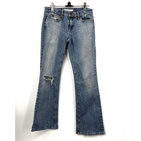 Joes Jeans Kylie Wash Distressed 26 Bootcut Blue Pockets Zipper - Picture 1 of 8